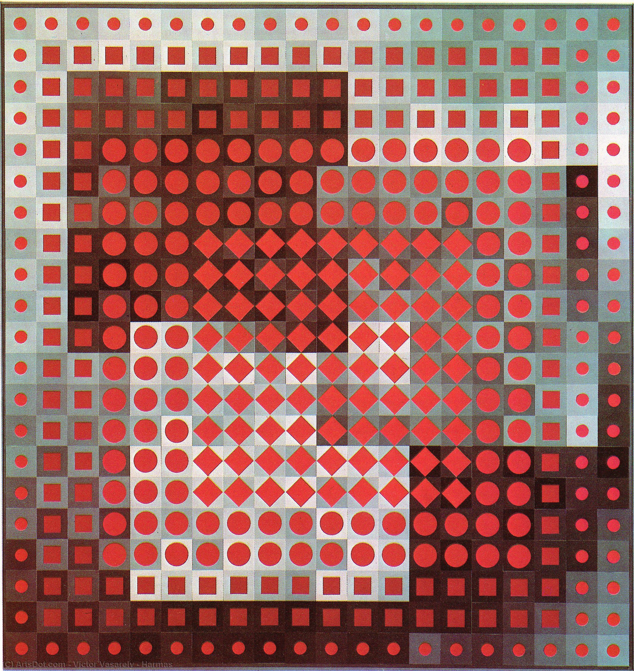 Wikioo.org - The Encyclopedia of Fine Arts - Painting, Artwork by Victor Vasarely - Harmas
