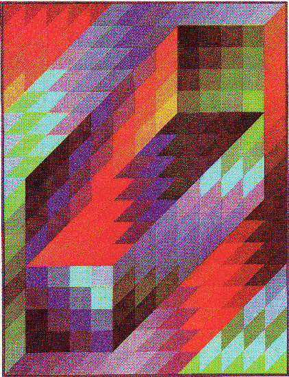 Wikioo.org - The Encyclopedia of Fine Arts - Painting, Artwork by Victor Vasarely - Gestalt III
