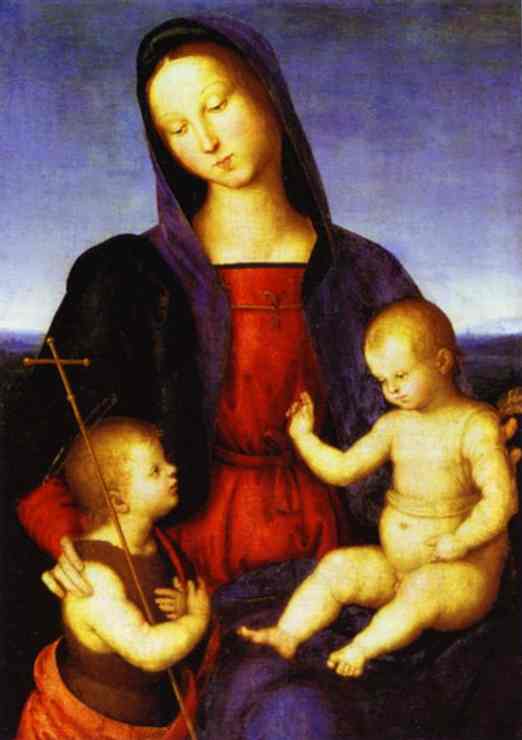 Wikioo.org - The Encyclopedia of Fine Arts - Painting, Artwork by Raphael (Raffaello Sanzio Da Urbino) - Diotalevi Madonna