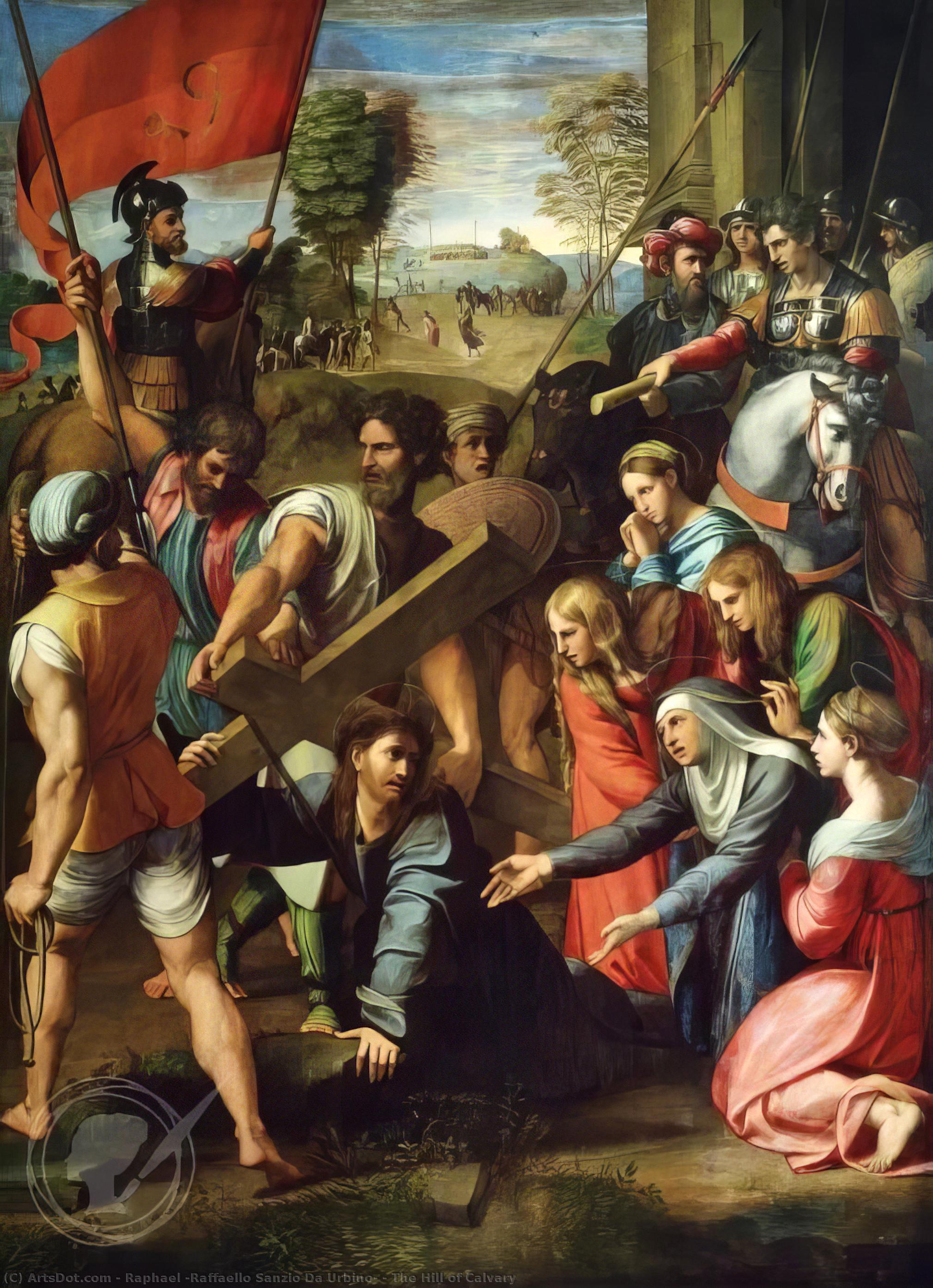 Wikioo.org - The Encyclopedia of Fine Arts - Painting, Artwork by Raphael (Raffaello Sanzio Da Urbino) - The Hill of Calvary