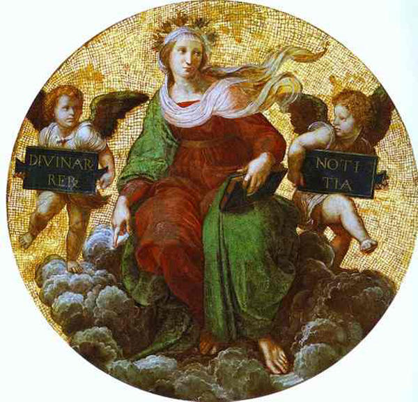 Wikioo.org – La Enciclopedia de las Bellas Artes - Pintura, Obras de arte de Raphael (Raffaello Sanzio Da Urbino) - Teología