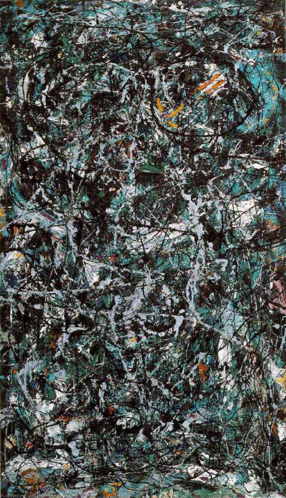 Wikioo.org – L'Encyclopédie des Beaux Arts - Peinture, Oeuvre de Jackson Pollock - Brasses plein cinq