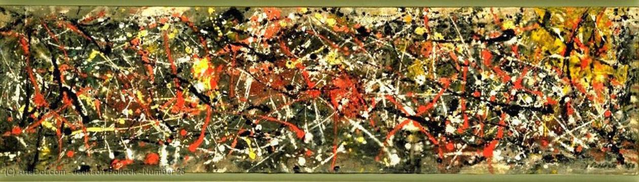 Wikoo.org - موسوعة الفنون الجميلة - اللوحة، العمل الفني Jackson Pollock - Number 25