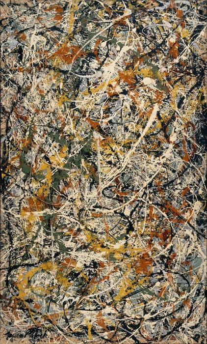 Wikoo.org - موسوعة الفنون الجميلة - اللوحة، العمل الفني Jackson Pollock - Number 3