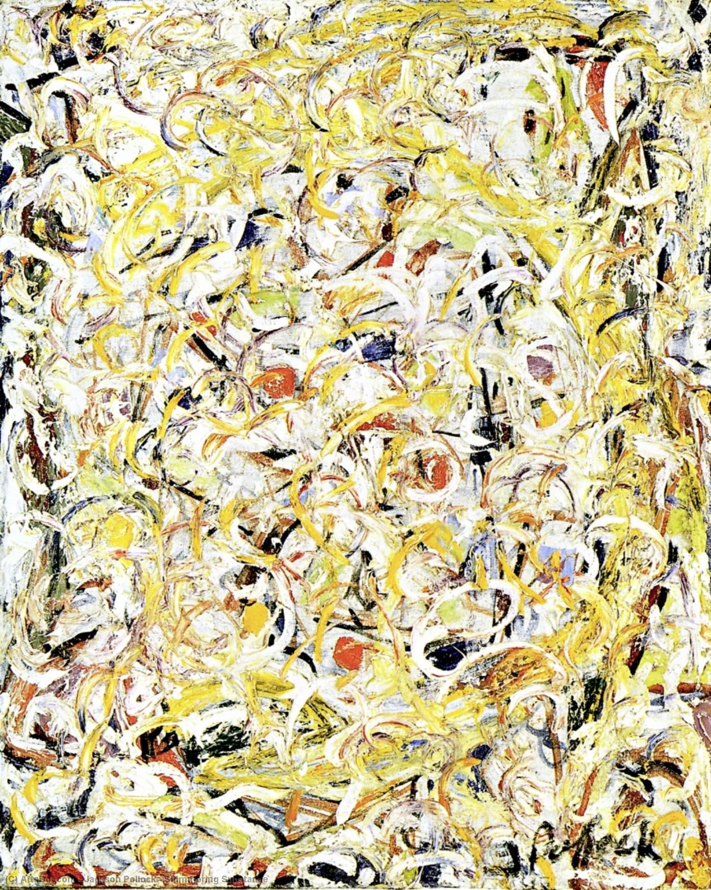 WikiOO.org - Encyclopedia of Fine Arts - Målning, konstverk Jackson Pollock - Shimmering Substance