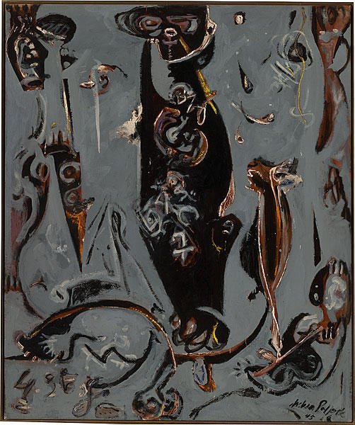 Wikoo.org - موسوعة الفنون الجميلة - اللوحة، العمل الفني Jackson Pollock - Totem Lesson 2