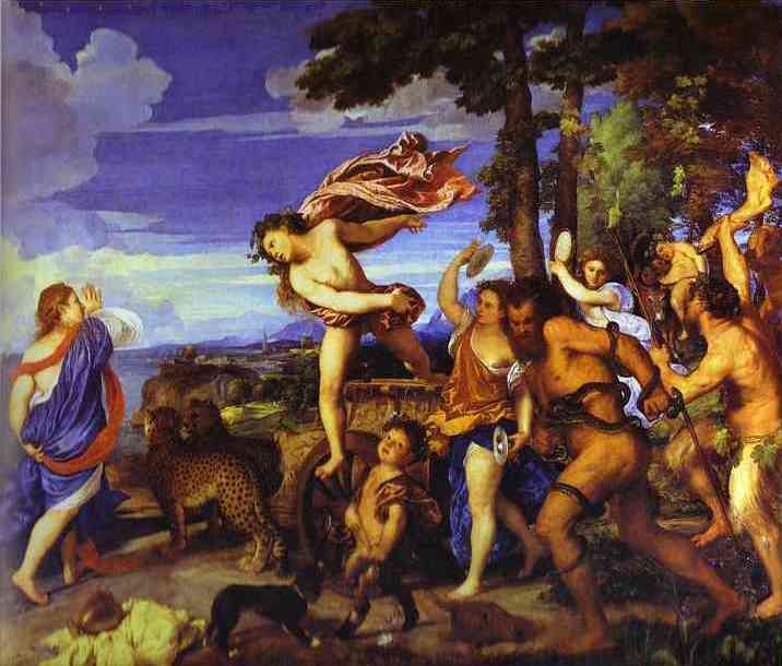 Wikioo.org - The Encyclopedia of Fine Arts - Painting, Artwork by Tiziano Vecellio (Titian) - Bacchus and Ariadne