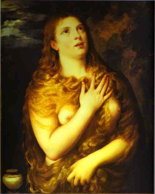 WikiOO.org - Enciclopédia das Belas Artes - Pintura, Arte por Tiziano Vecellio (Titian) - St. Mary Magdalene