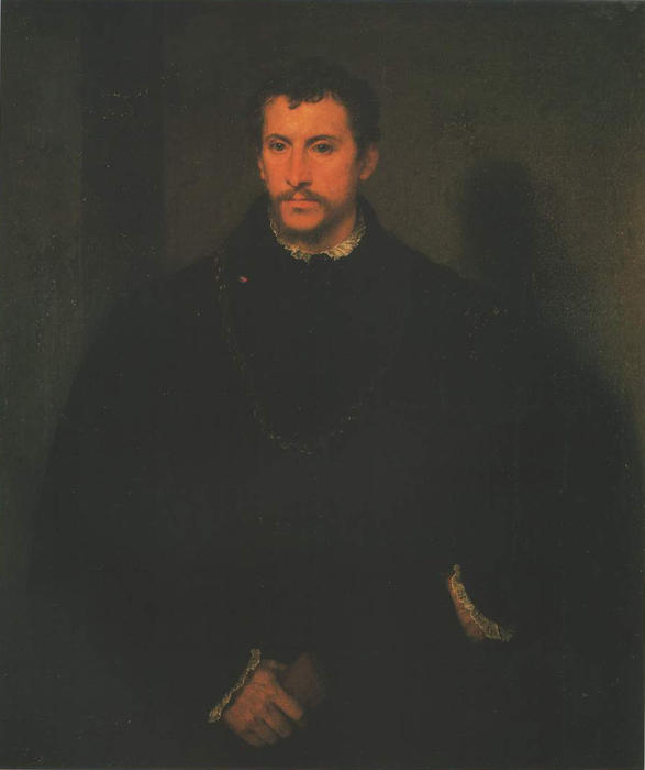 WikiOO.org - Енциклопедия за изящни изкуства - Живопис, Произведения на изкуството Tiziano Vecellio (Titian) - The Young Englishman