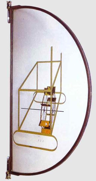 Wikioo.org - The Encyclopedia of Fine Arts - Painting, Artwork by Marcel Duchamp - Glider Containing Water Mill in Neighboring Metals