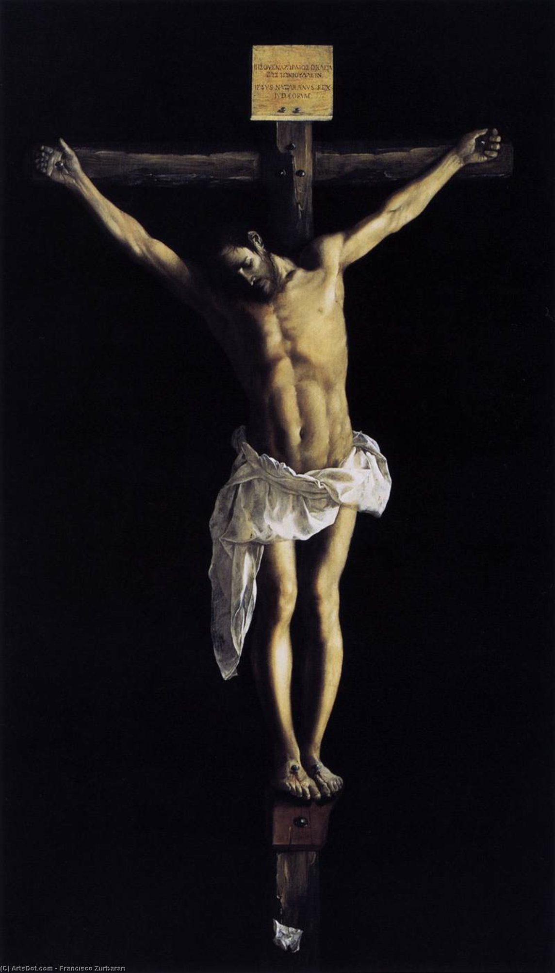 WikiOO.org - Enciclopédia das Belas Artes - Pintura, Arte por Francisco Zurbaran - Christ on the Cross