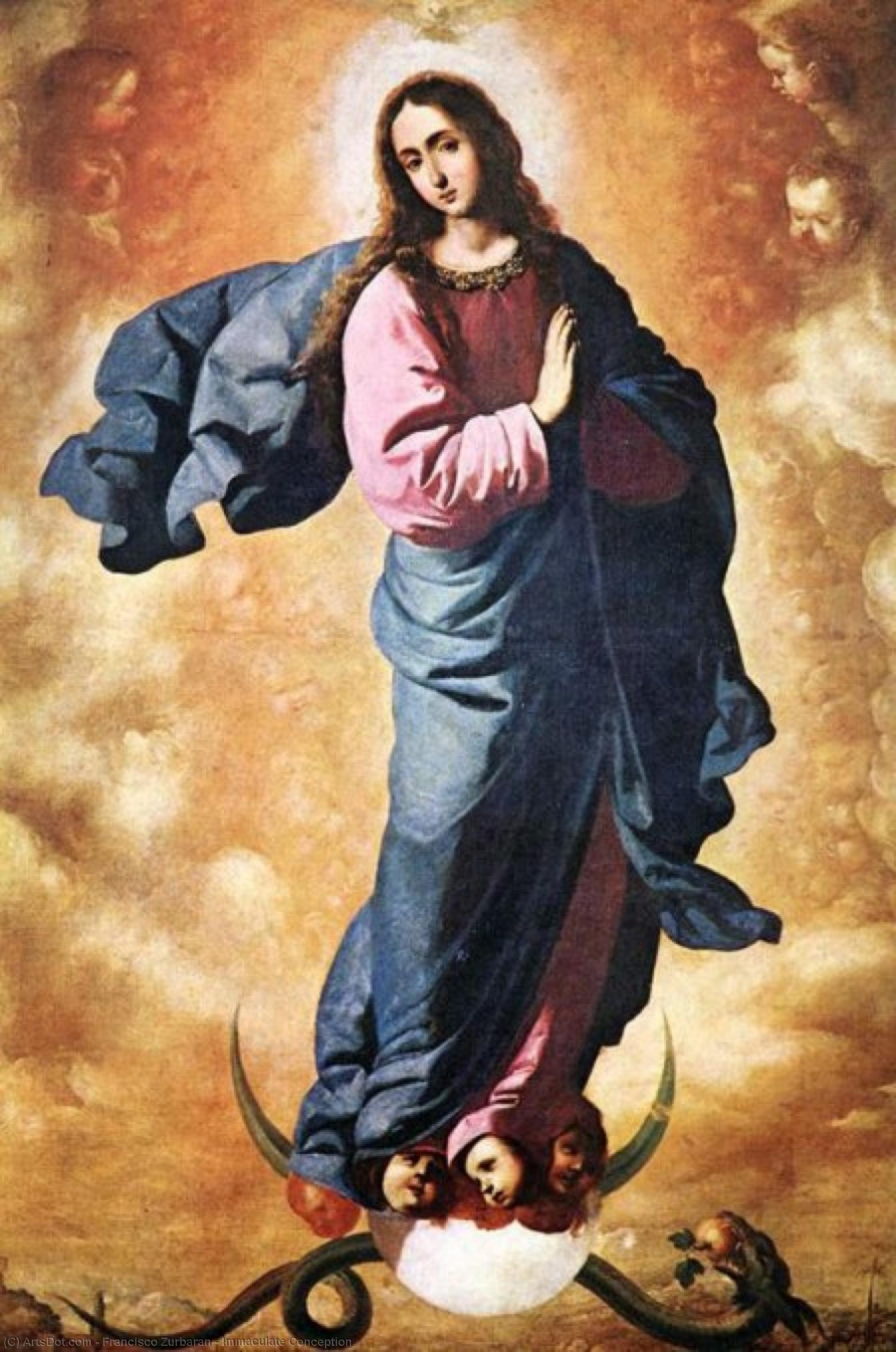 Wikioo.org - The Encyclopedia of Fine Arts - Painting, Artwork by Francisco Zurbaran - Immaculate Conception