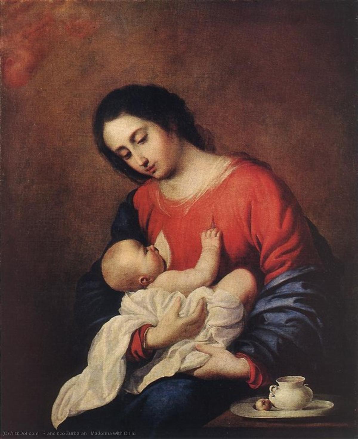 WikiOO.org - Enciclopédia das Belas Artes - Pintura, Arte por Francisco Zurbaran - Madonna with Child