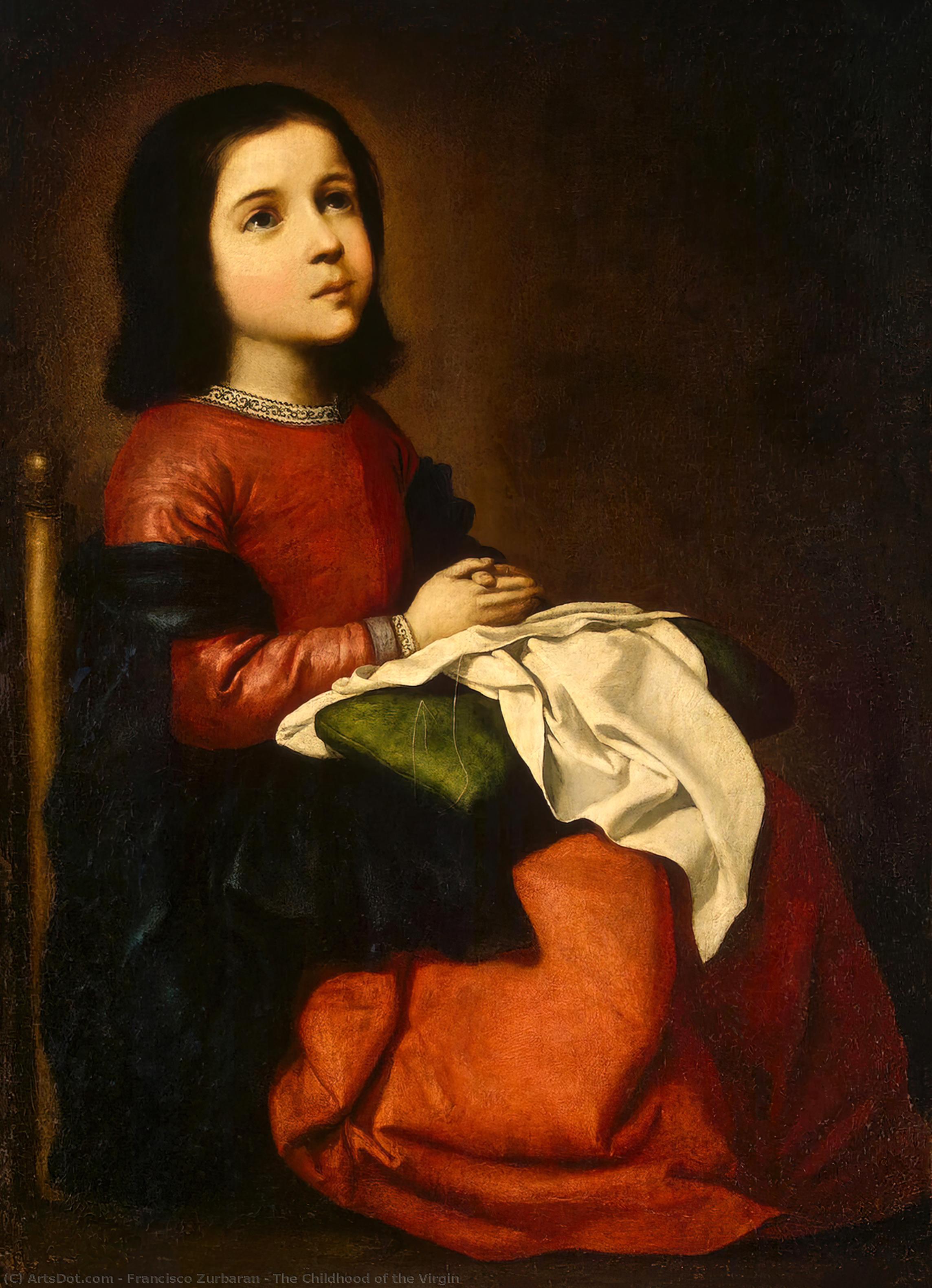 WikiOO.org - Εγκυκλοπαίδεια Καλών Τεχνών - Ζωγραφική, έργα τέχνης Francisco Zurbaran - The Childhood of the Virgin