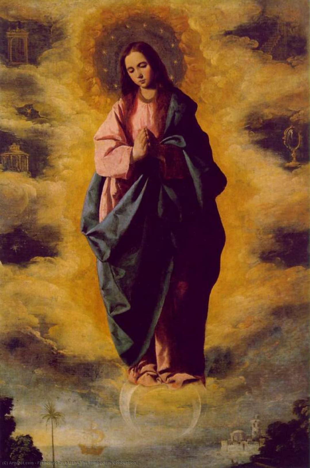 Wikioo.org - The Encyclopedia of Fine Arts - Painting, Artwork by Francisco Zurbaran - The Immaculate Conception_