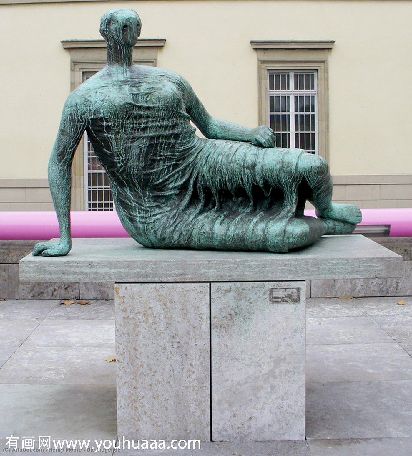 WikiOO.org - Енциклопедия за изящни изкуства - Живопис, Произведения на изкуството Henry Moore - Die Liegende