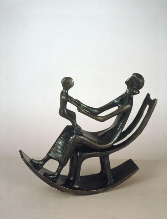 WikiOO.org - Encyclopedia of Fine Arts - Maleri, Artwork Henry Moore - Rocking Chair No. 2