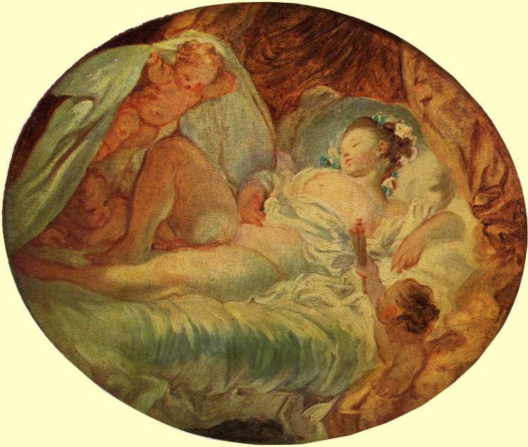WikiOO.org - Encyclopedia of Fine Arts - Maleri, Artwork Jean-Honoré Fragonard - All Ablaze