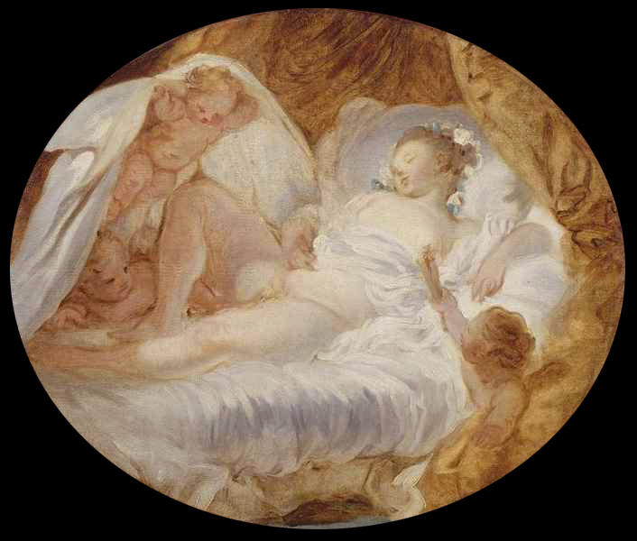 WikiOO.org - Encyclopedia of Fine Arts - Maľba, Artwork Jean-Honoré Fragonard - Le feu aux poudres