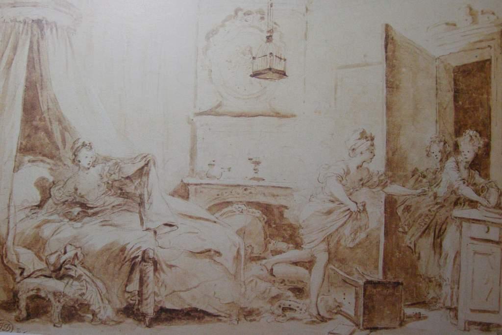 WikiOO.org - Енциклопедія образотворчого мистецтва - Живопис, Картини
 Jean-Honoré Fragonard - Ma chemise brule