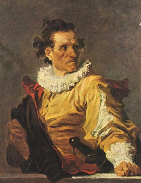 Wikioo.org - The Encyclopedia of Fine Arts - Painting, Artwork by Jean-Honoré Fragonard - Portrait of Man (The Warrior)