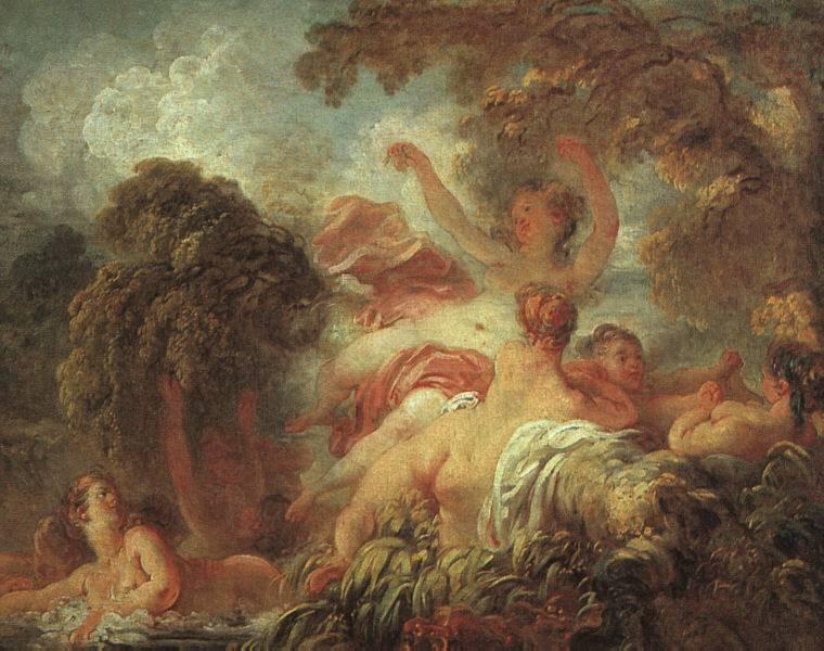 Wikioo.org - The Encyclopedia of Fine Arts - Painting, Artwork by Jean-Honoré Fragonard - The Bathers