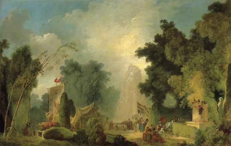 Wikioo.org - The Encyclopedia of Fine Arts - Painting, Artwork by Jean-Honoré Fragonard - The Fair at Saint-Cloud