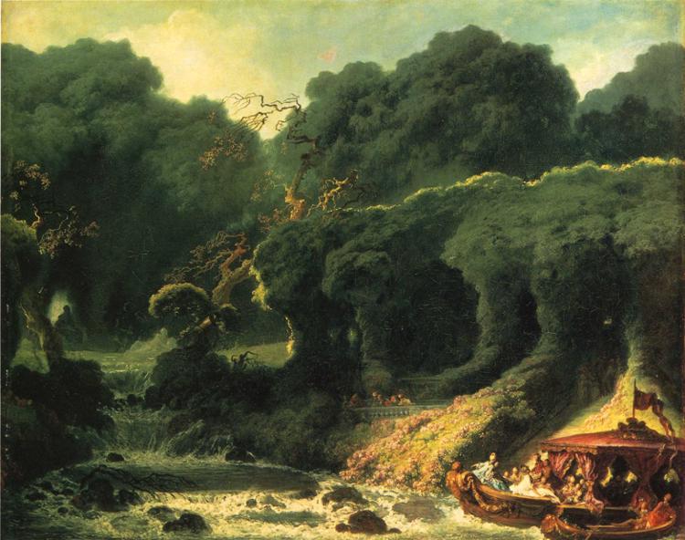 Wikioo.org - The Encyclopedia of Fine Arts - Painting, Artwork by Jean-Honoré Fragonard - The Isle of Love
