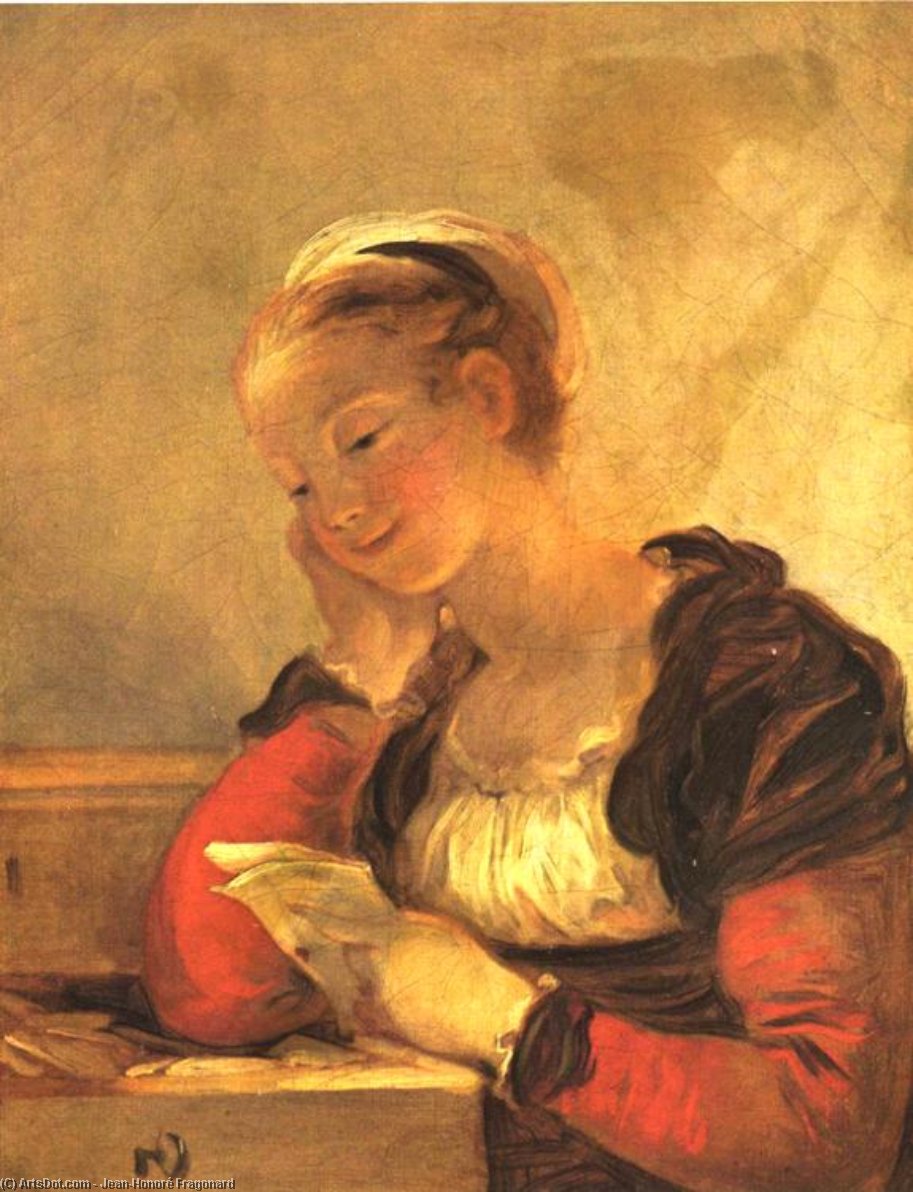 Wikioo.org – L'Encyclopédie des Beaux Arts - Peinture, Oeuvre de Jean-Honoré Fragonard - la lettre
