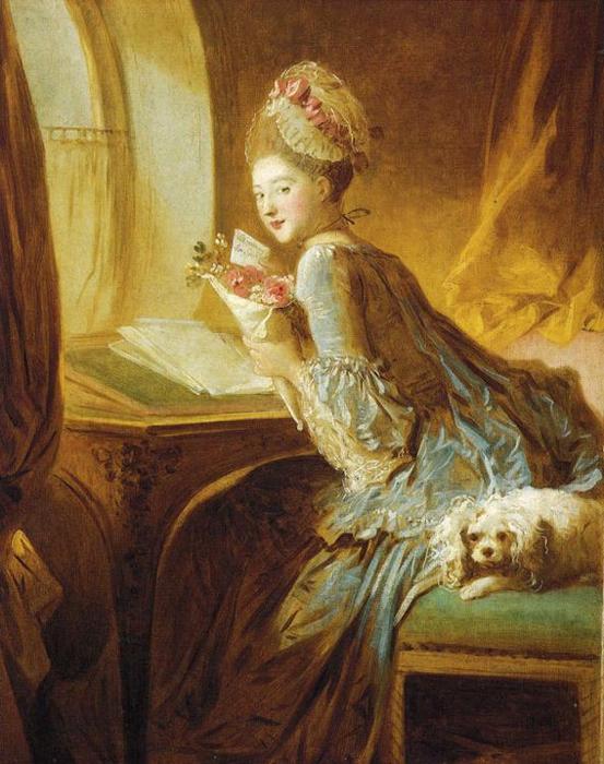 Wikioo.org - The Encyclopedia of Fine Arts - Painting, Artwork by Jean-Honoré Fragonard - The Love Letter
