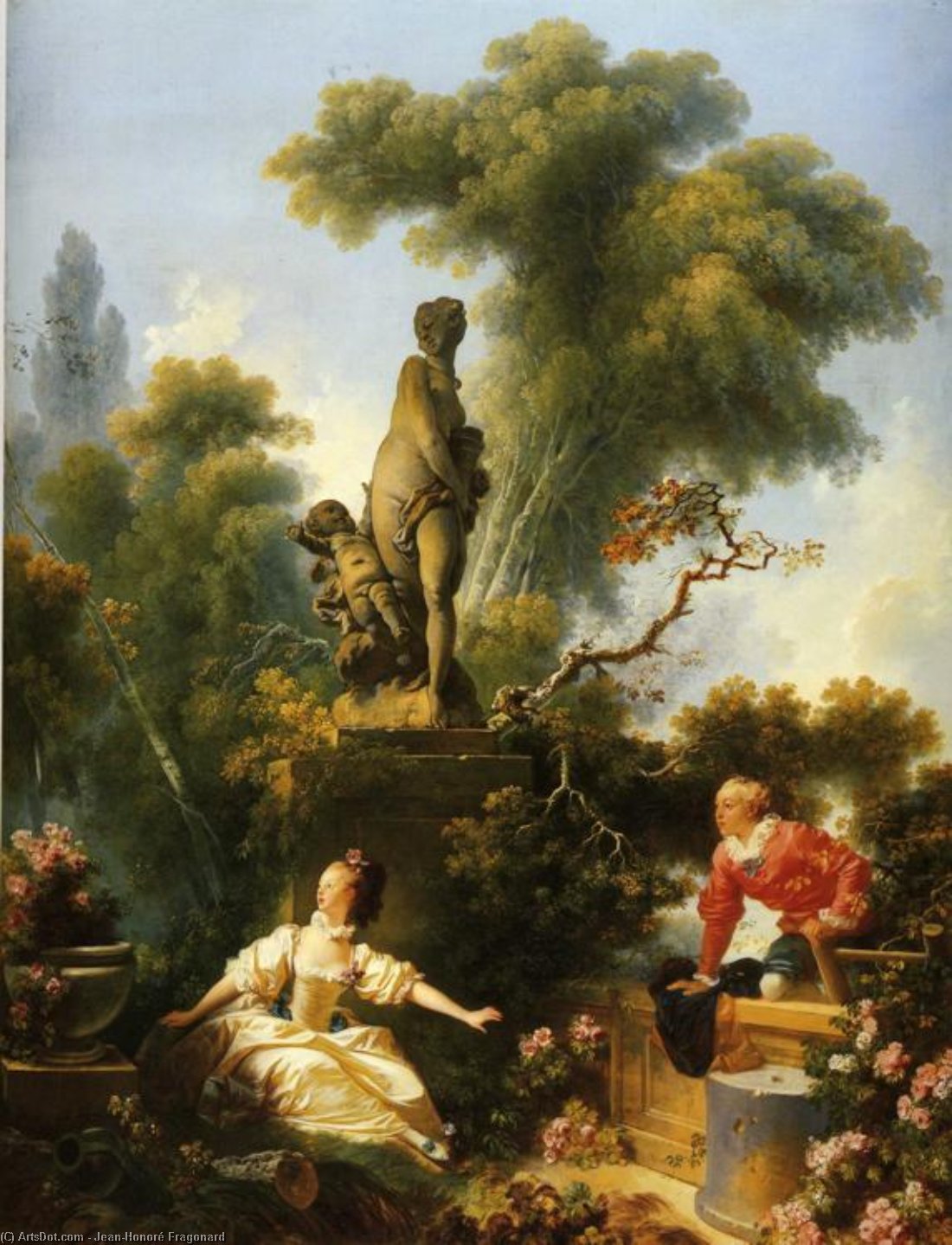 Wikioo.org - The Encyclopedia of Fine Arts - Painting, Artwork by Jean-Honoré Fragonard - The Meeting