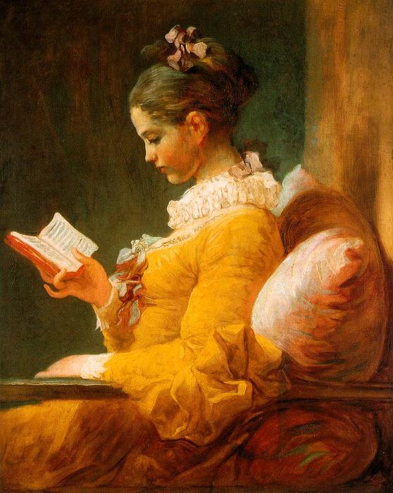 WikiOO.org - دایره المعارف هنرهای زیبا - نقاشی، آثار هنری Jean-Honoré Fragonard - The Reader