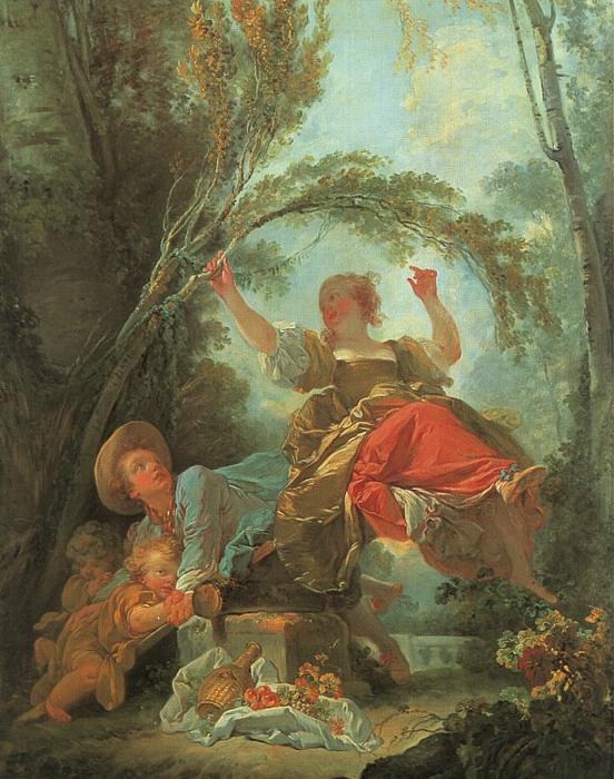 Wikioo.org - The Encyclopedia of Fine Arts - Painting, Artwork by Jean-Honoré Fragonard - The See-Saw