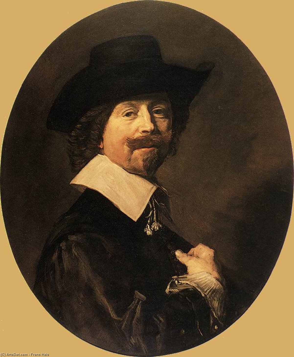 WikiOO.org - 百科事典 - 絵画、アートワーク Frans Hals - の肖像 Man6