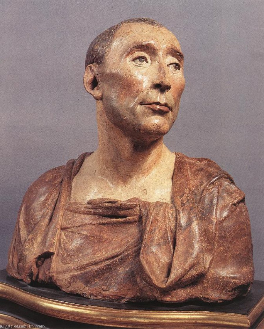 WikiOO.org - Encyclopedia of Fine Arts - Maleri, Artwork Donatello - Bust of Niccolo da Uzzano