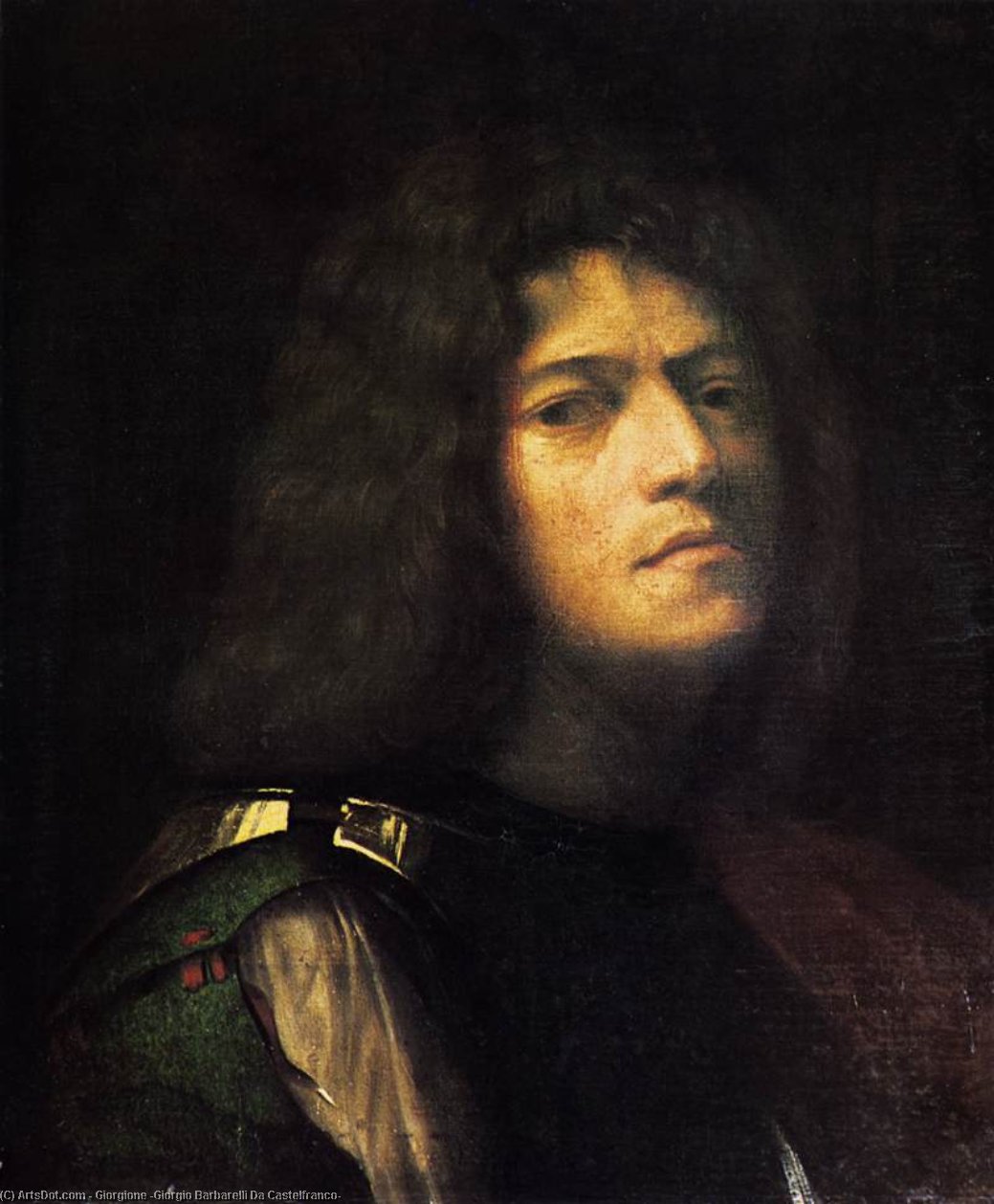 Wikoo.org - موسوعة الفنون الجميلة - اللوحة، العمل الفني Giorgione (Giorgio Barbarelli Da Castelfranco) - Self-Portrait