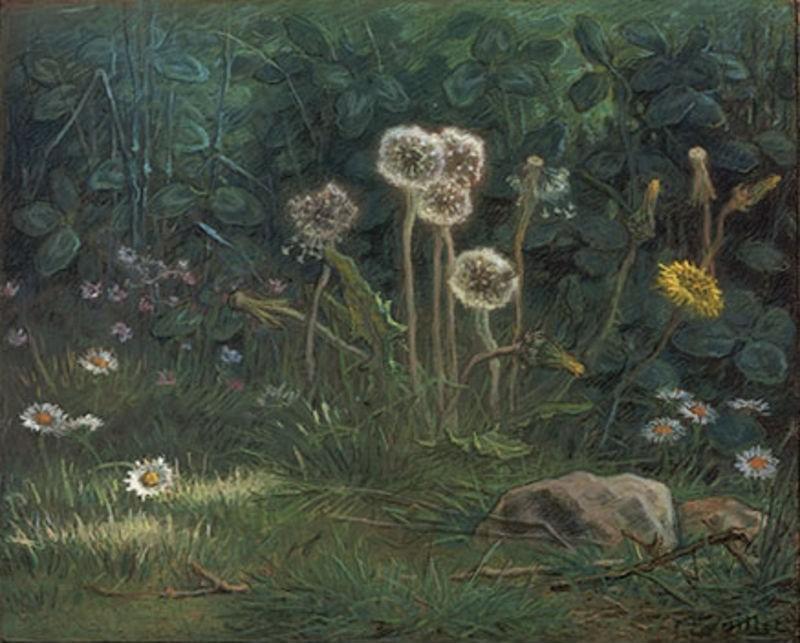 WikiOO.org - Енциклопедия за изящни изкуства - Живопис, Произведения на изкуството Jean-François Millet - Dandelions