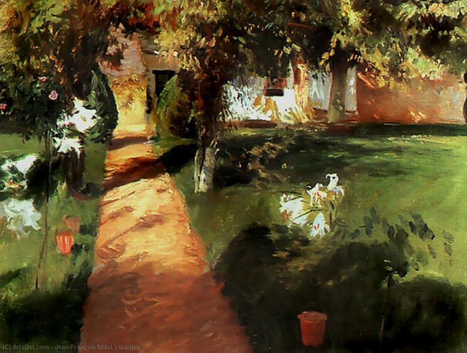 WikiOO.org - Encyclopedia of Fine Arts - Maleri, Artwork Jean-François Millet - Garden