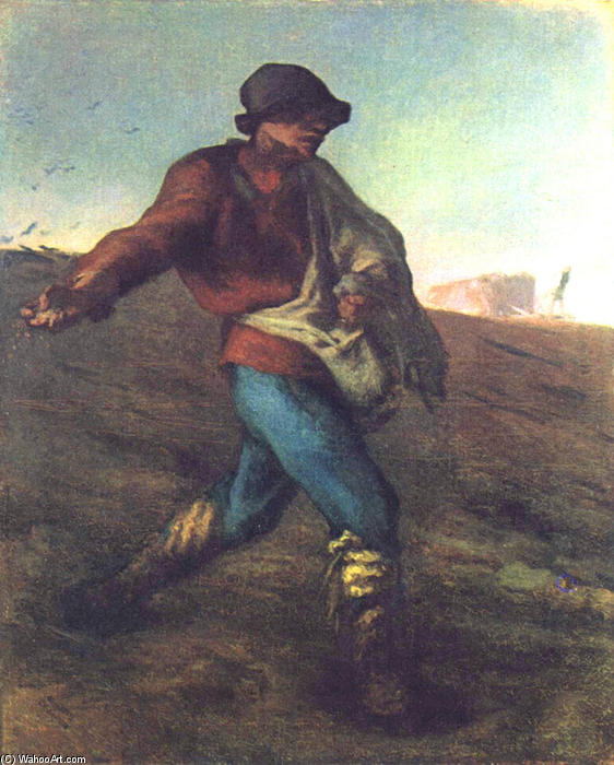 Wikioo.org - Bách khoa toàn thư về mỹ thuật - Vẽ tranh, Tác phẩm nghệ thuật Jean-François Millet - The Sower