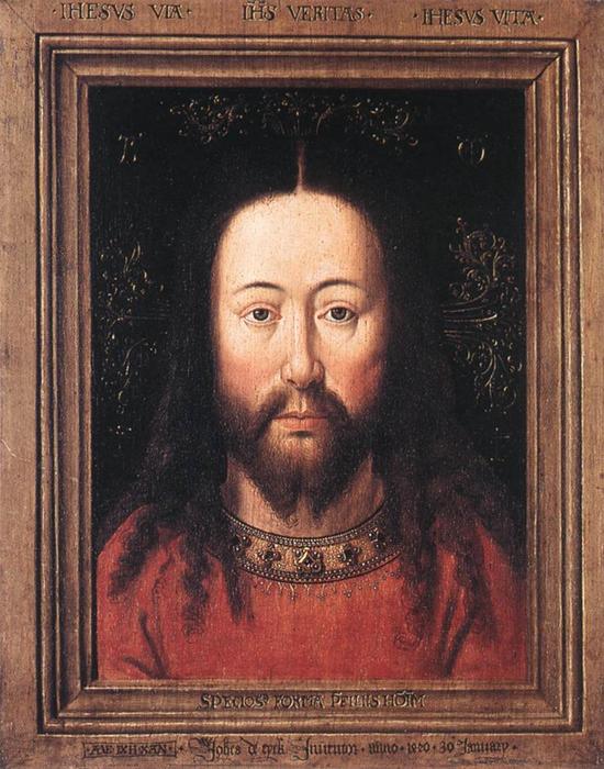 WikiOO.org - Encyclopedia of Fine Arts - Festés, Grafika Jan Van Eyck - Portrait of Christ