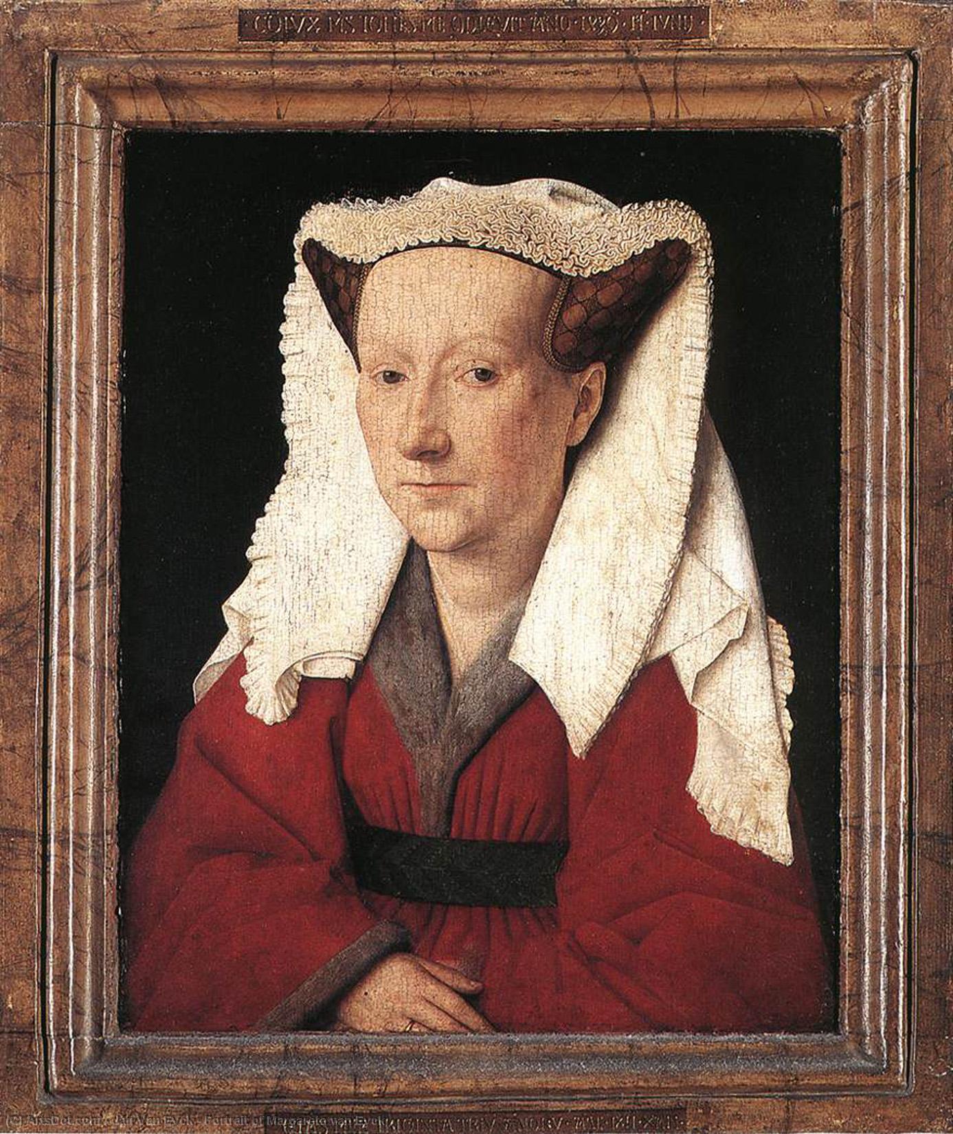 Wikioo.org – L'Enciclopedia delle Belle Arti - Pittura, Opere di Jan Van Eyck - Ritratto di Margareta van Eyck