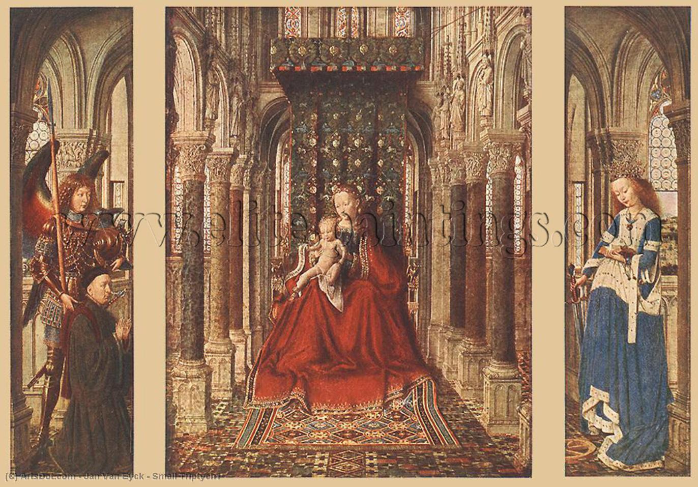 WikiOO.org - Encyclopedia of Fine Arts - Maalaus, taideteos Jan Van Eyck - Small Triptych1