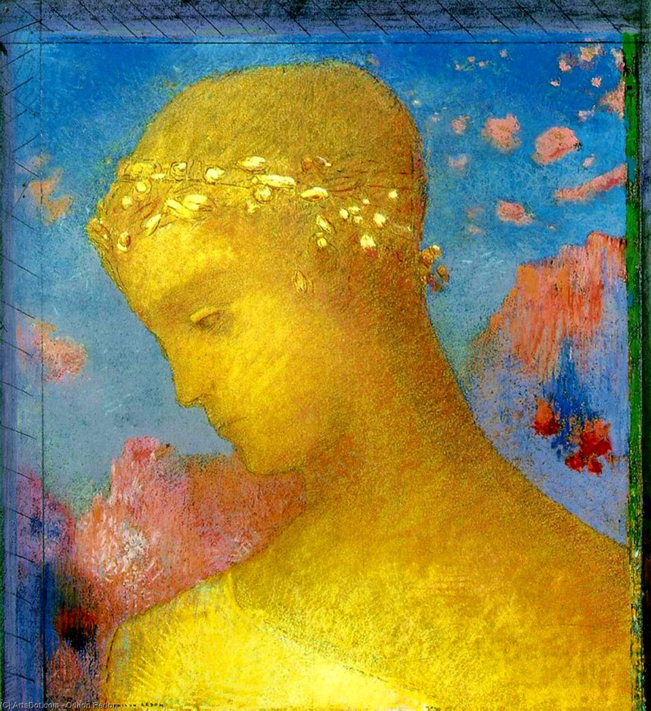 WikiOO.org - Encyclopedia of Fine Arts - Maleri, Artwork Odilon Redon - Beatrice