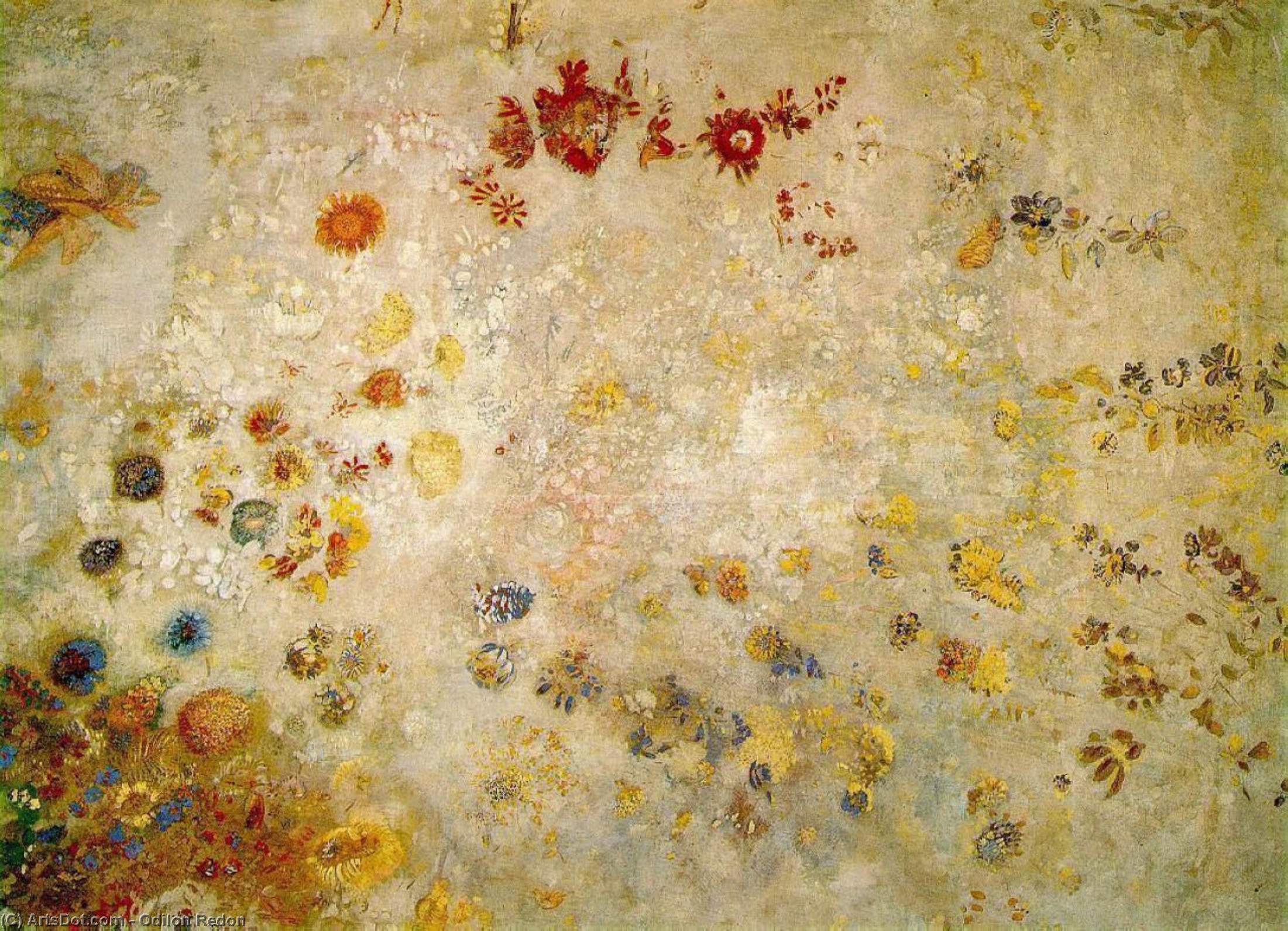 Wikoo.org - موسوعة الفنون الجميلة - اللوحة، العمل الفني Odilon Redon - Panel
