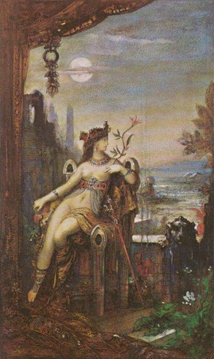 Wikioo.org - The Encyclopedia of Fine Arts - Painting, Artwork by Gustave Moreau - Cleopatra