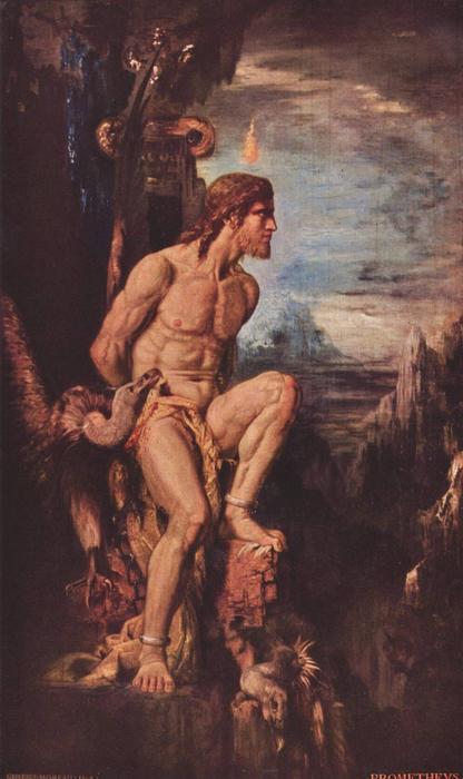 WikiOO.org - Encyclopedia of Fine Arts - Maalaus, taideteos Gustave Moreau - Prometheus