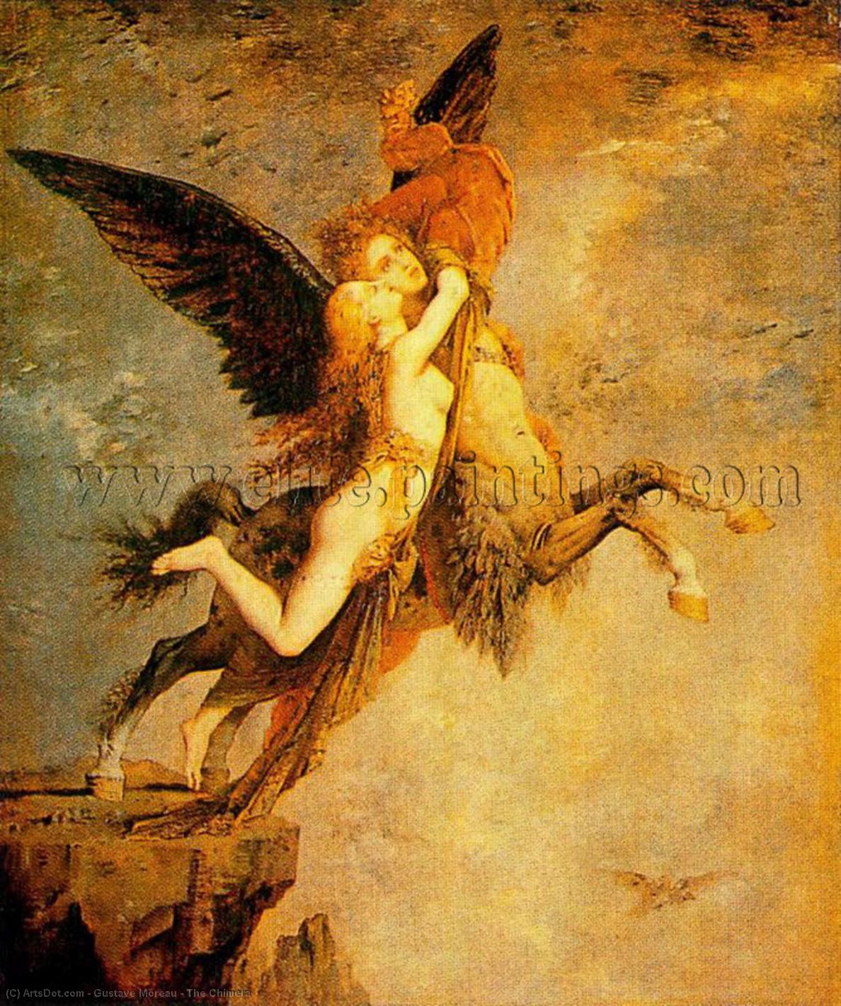 Wikioo.org - The Encyclopedia of Fine Arts - Painting, Artwork by Gustave Moreau - The Chimera