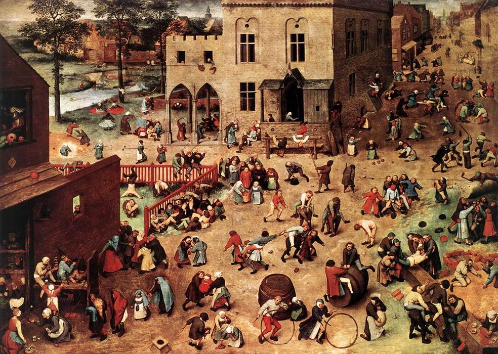 WikiOO.org - Encyclopedia of Fine Arts - Maľba, Artwork Pieter Bruegel The Elder - Children's Games