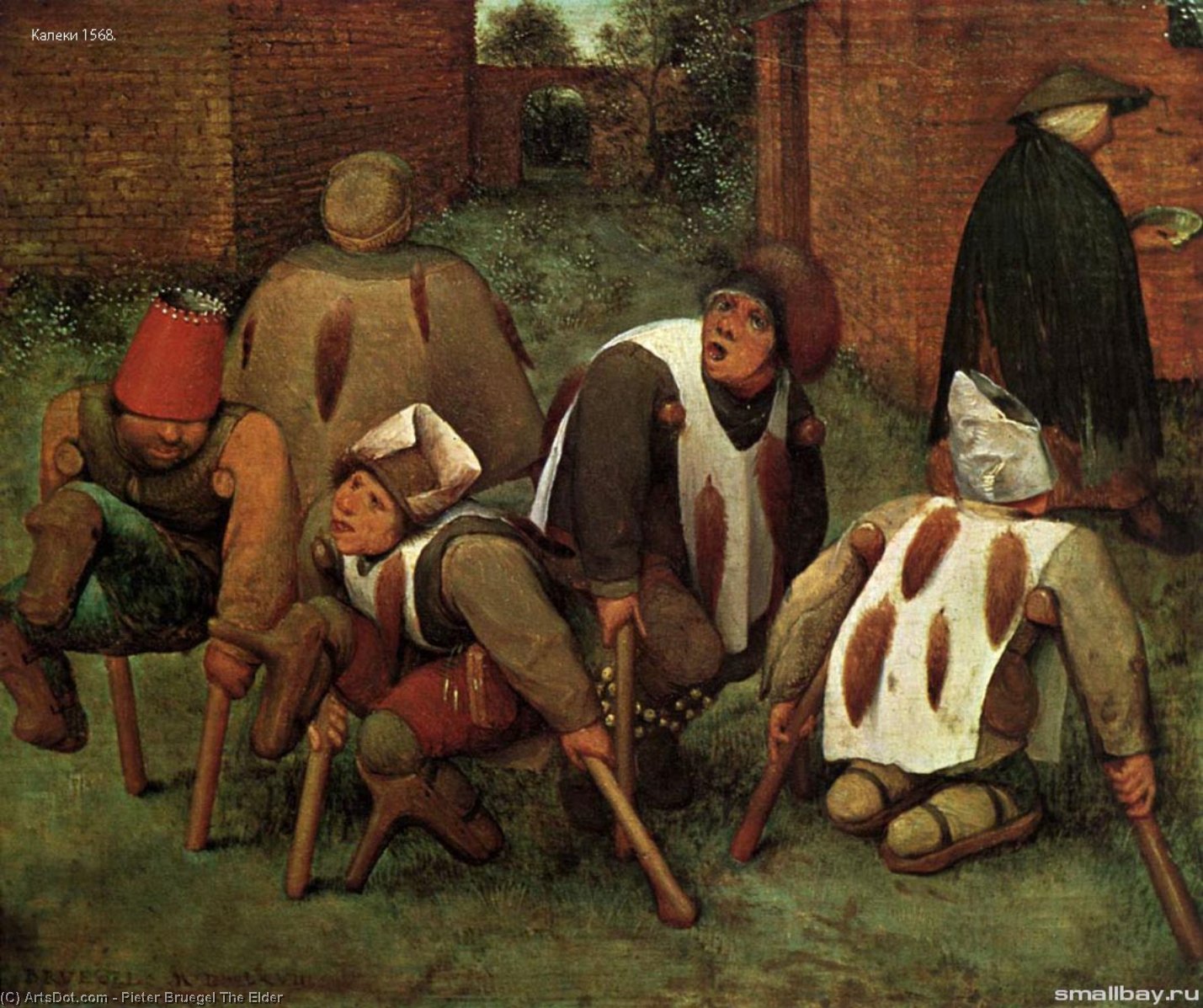 WikiOO.org - Encyclopedia of Fine Arts - Lukisan, Artwork Pieter Bruegel The Elder - The Cripples