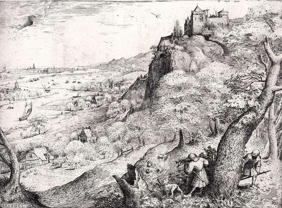 WikiOO.org - Encyclopedia of Fine Arts - Lukisan, Artwork Pieter Bruegel The Elder - The Hare Hunt
